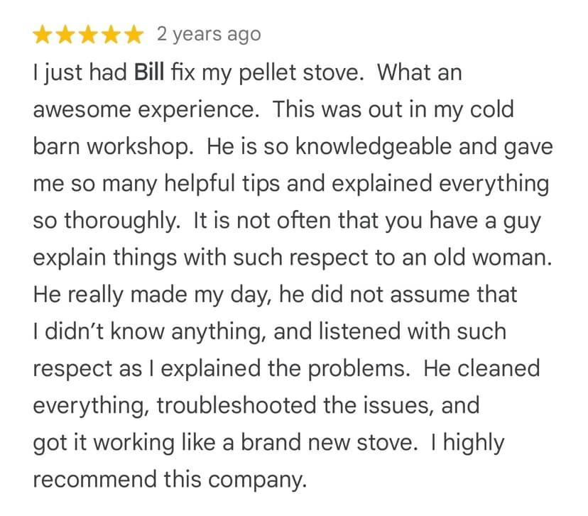 Customer testimonial 1